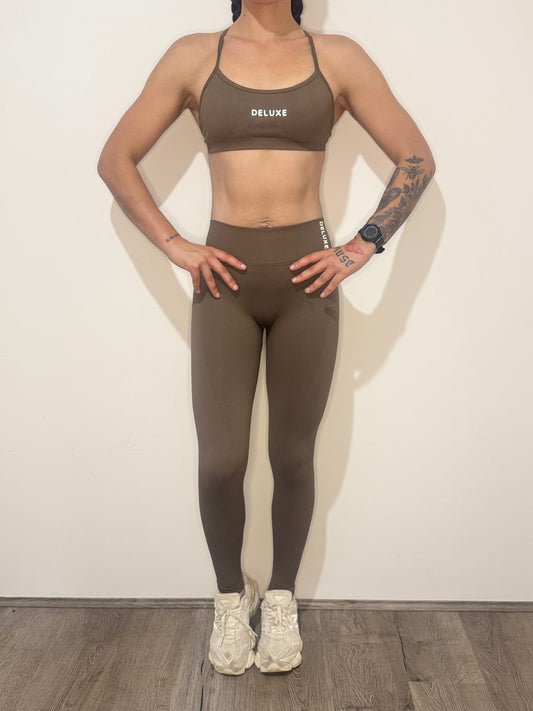 V Leggings - Mocha